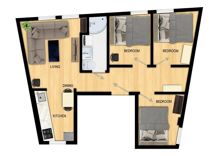 Family Friendly 3Br - Quiet Area - Behind Bryggen